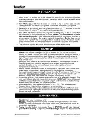 EconoHeat Manual for Vegetable Oil Heater | PDF
