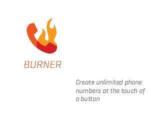 Create unlimited phone
numbers at the touch of
a button
 