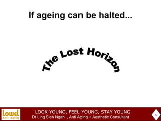 If ageing can be halted... Ee The Lost Horizon Would you choose to be in it? 
