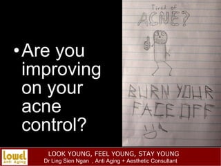 Are you improving on your acne control? 