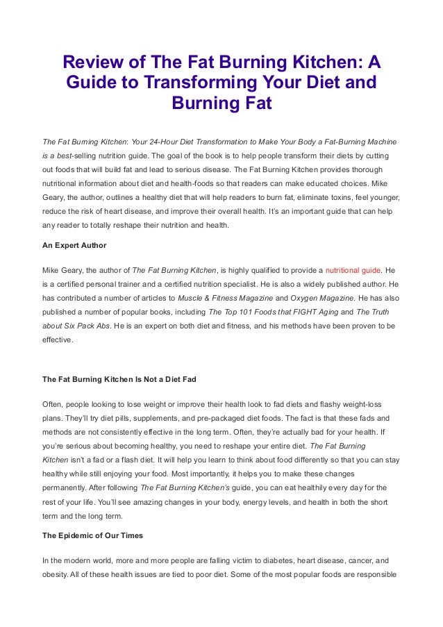 The Fat Burning Kitchen