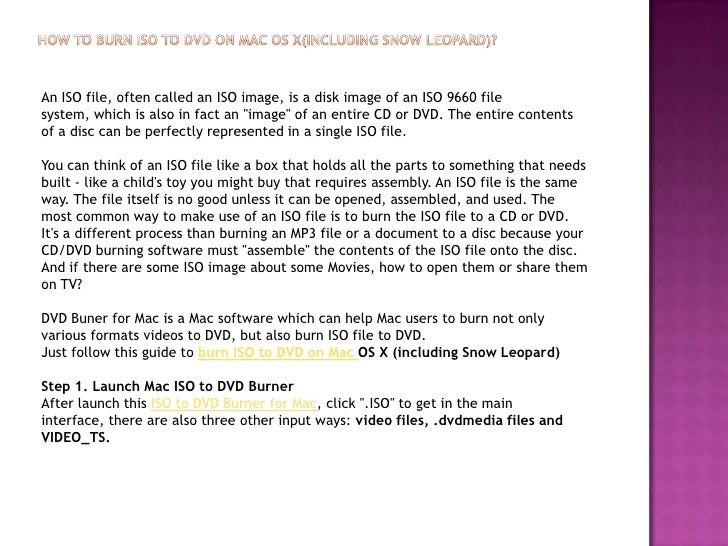 How To Burn Iso 9660 Format