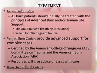 Burn management and plastic surgeries ppt copy | PPTX