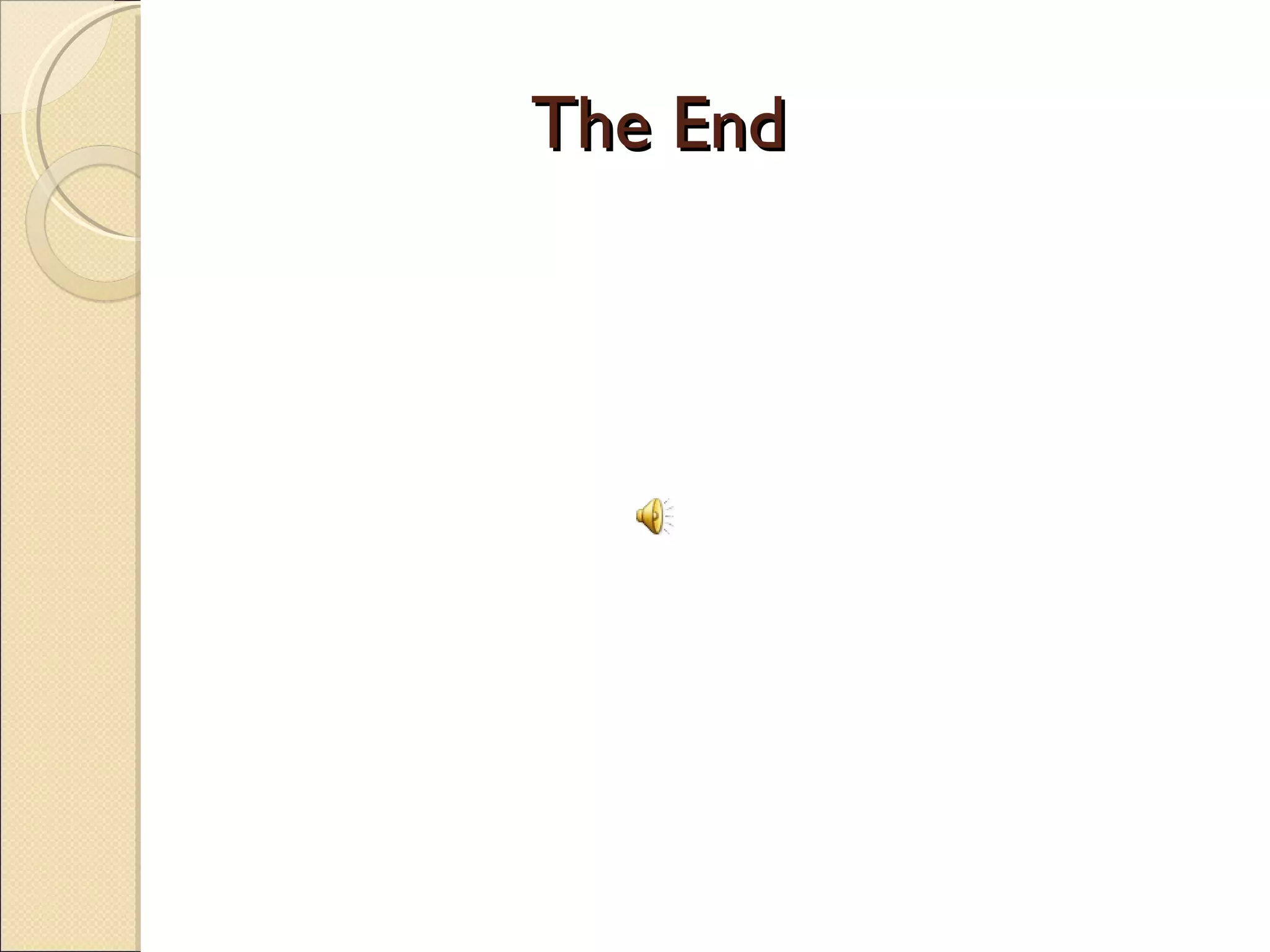 The End 