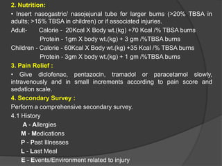 Burn treatment protocol | PPTX