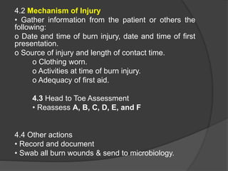 Burn treatment protocol | PPTX