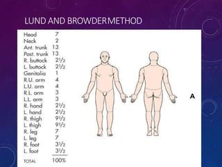 LUND AND BROWDERMETHOD
 