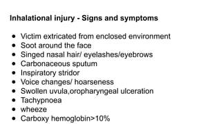 Burns. patient and anaesthesia implicationpptx | PPTX