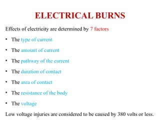 Burns: Definition, Types, pathophysiology, clinical manifestation ...