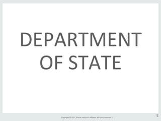 Copyright	
  ©	
  2015,	
  Oracle	
  and/or	
  its	
  aﬃliates.	
  All	
  rights	
  reserved.	
  	
  |	
  
E	
  
DEPARTMENT	
  
OF	
  STATE	
  
 