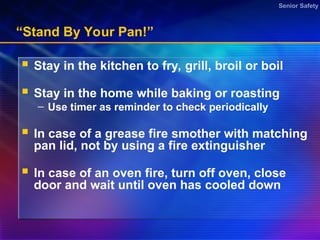 Fire and Burn Safety for Older Adults PPT | PPT