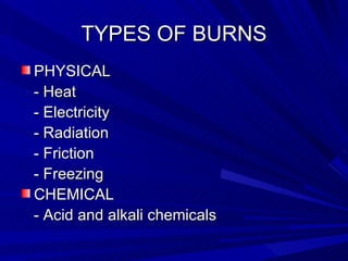 Friction Burn Def Burns and freezing | PPT