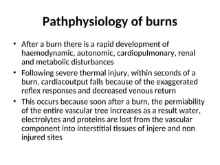 BURNS management in peadiatrics and adults | PPT
