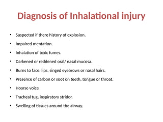 management of burns and its anesthetic mangement | PPTX