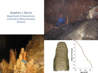 Stephen J. Burns
Department of Geosciences,
University of Massachusetts,
Amherst
 