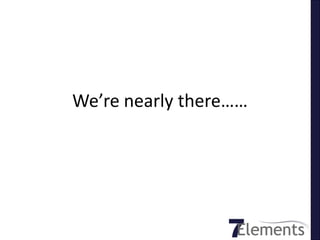 We’re nearly there……
 