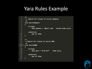 Yara Rules Example
 