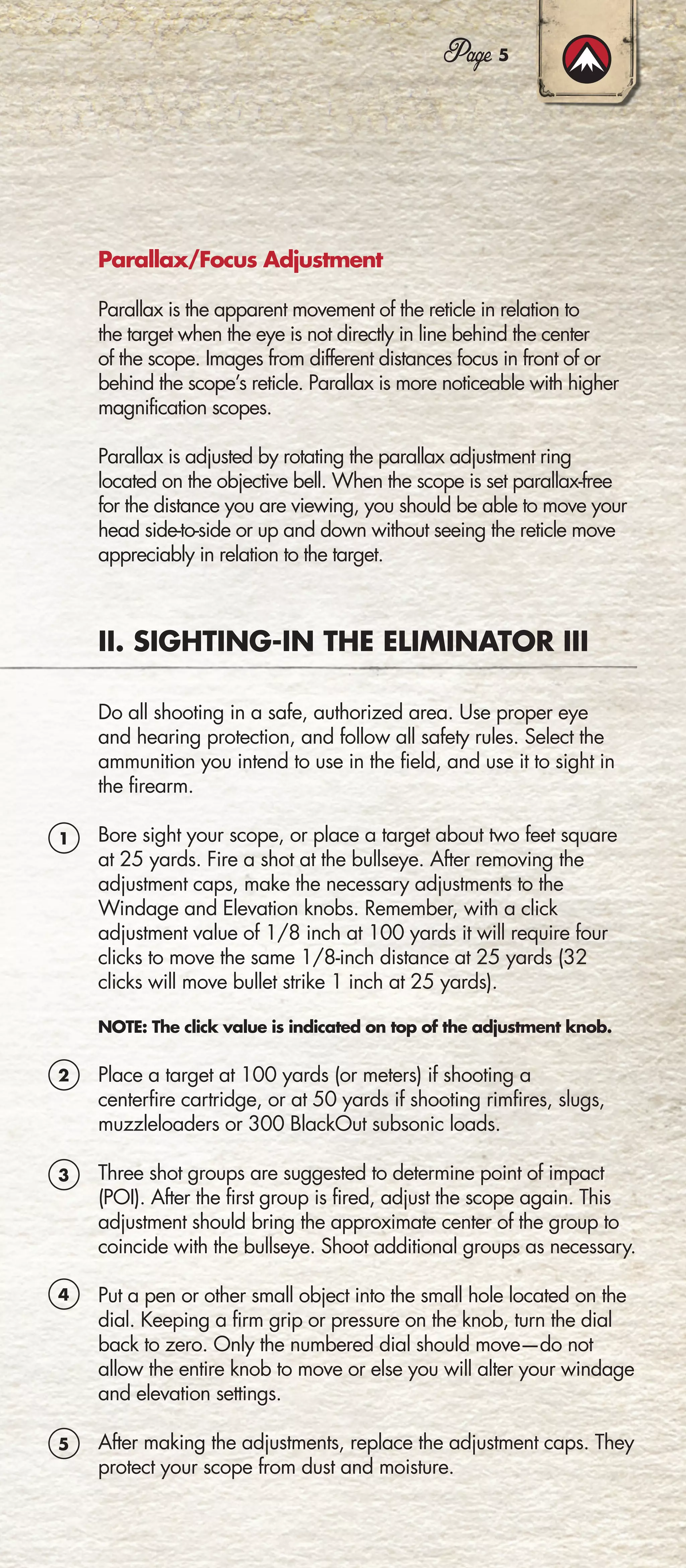 Burris Eliminator Iii Laserscope Instruction Manual Pdf