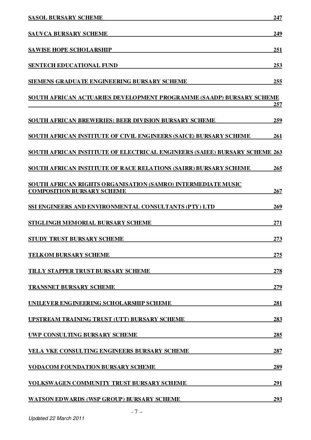 Bursary information pack rev 1 b 2011