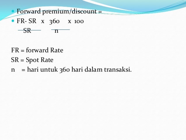 Transaksi forward forex