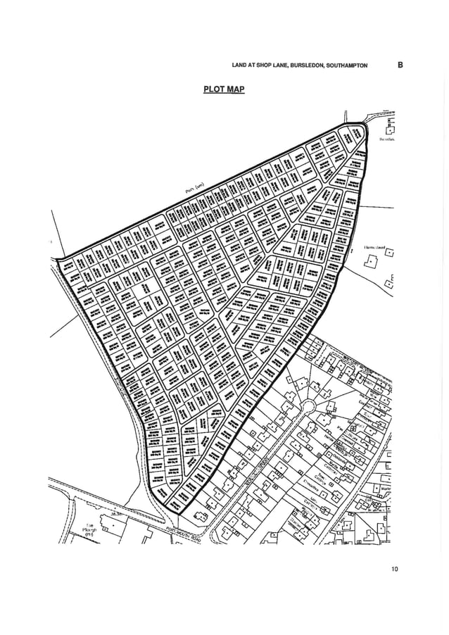 Bursledon plot map