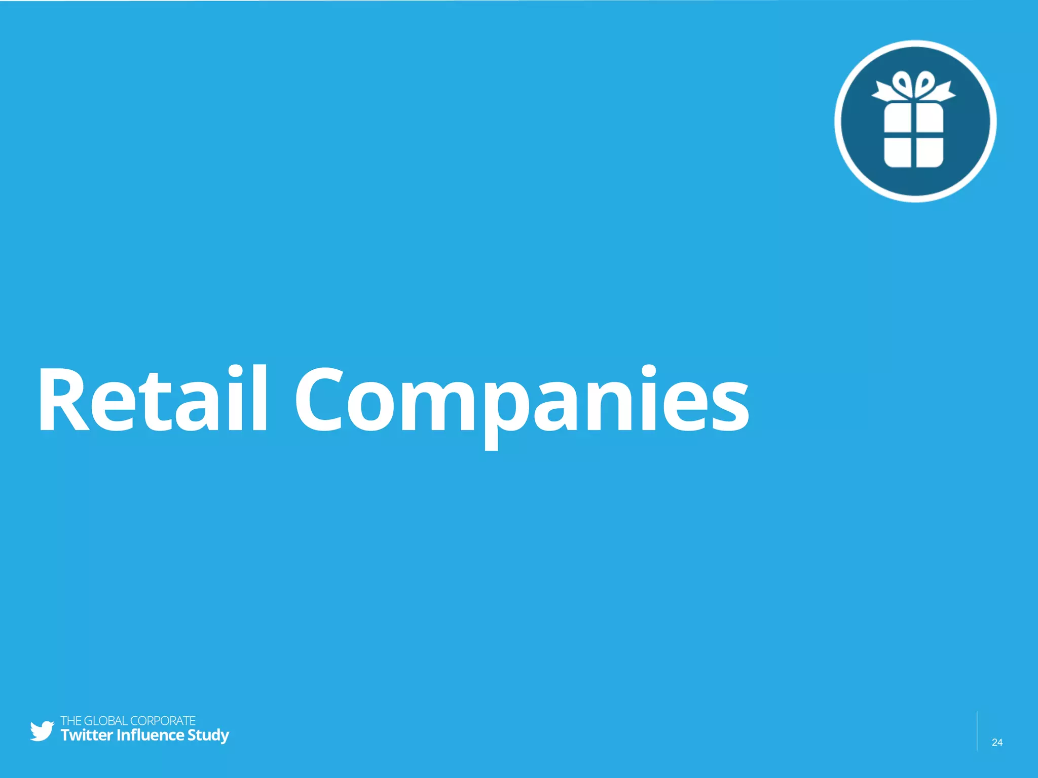 Retail Companies
24
 