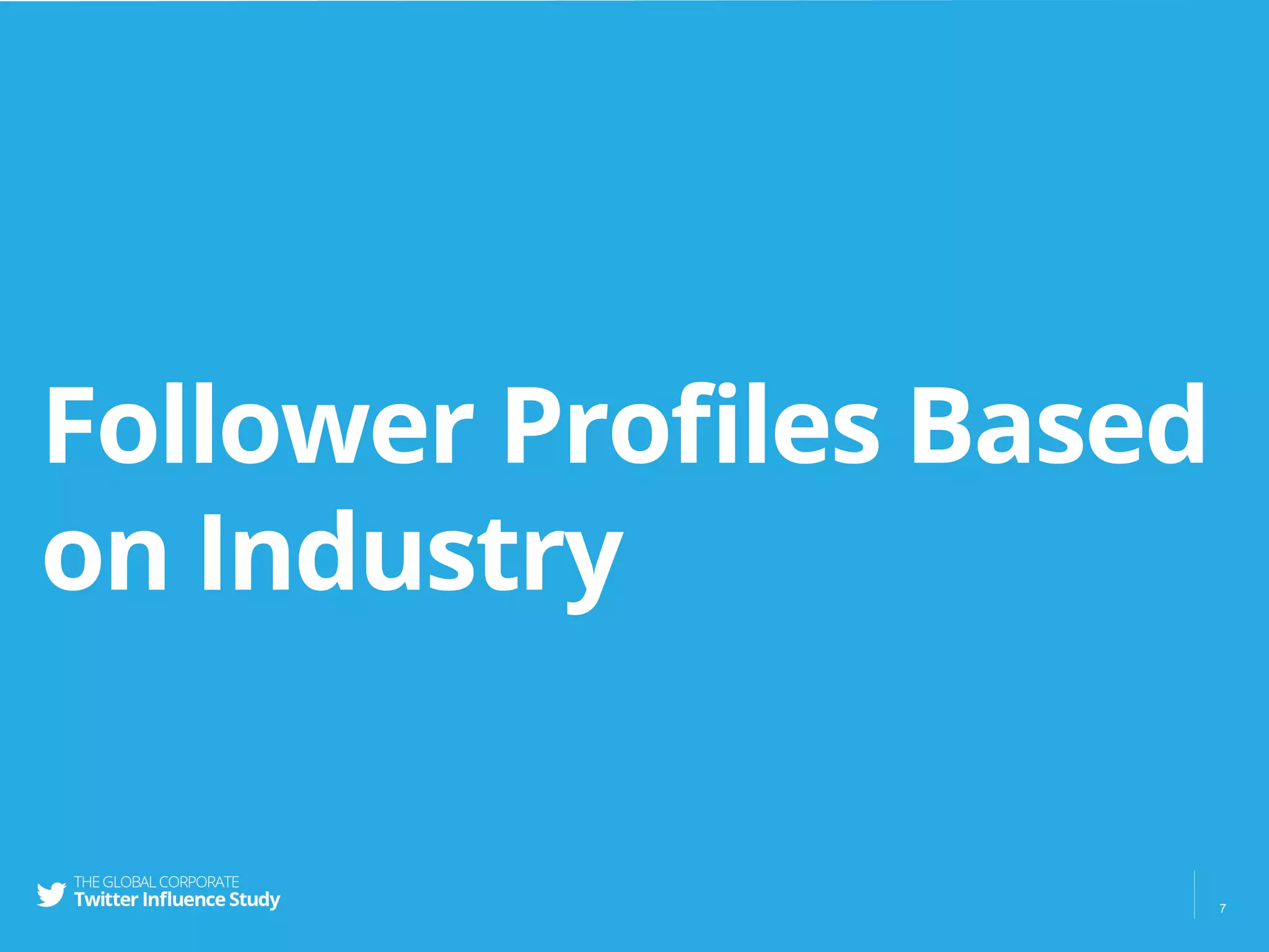 Follower Proﬁles Based
on Industry
7
 