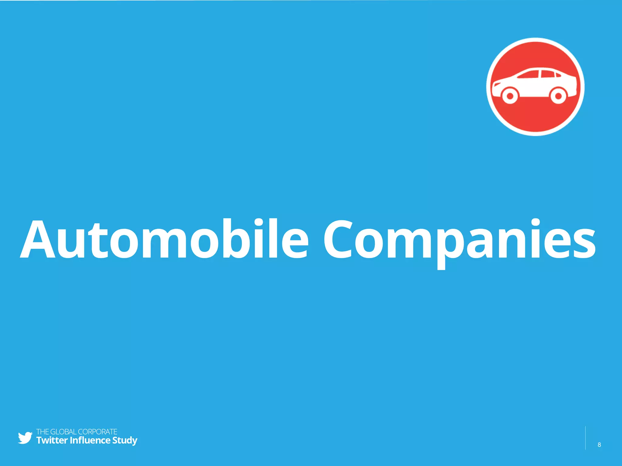 Automobile Companies
8
 