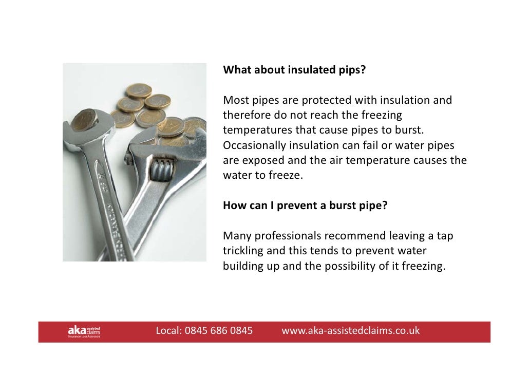 What should you do when your water pipe bursts?