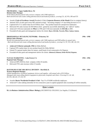 Burt Mgr Resume2011
