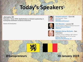 Today’s Speakers
28 January 2019@Europreneurs
28 Jan 2019 Copyright Burton H Lee 2019 39
 