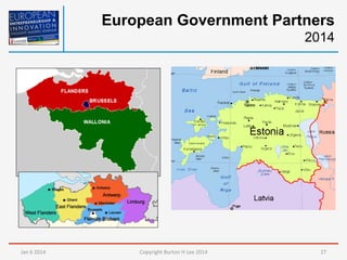 European Government Partners
2014

Jan	
  6	
  2014	
  

Copyright	
  Burton	
  H	
  Lee	
  2014	
  

27	
  

 