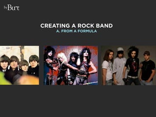 by




     CREATING A ROCK BAND
         A. FROM A FORMULA
 