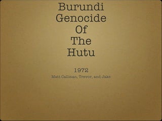 Burundi matt