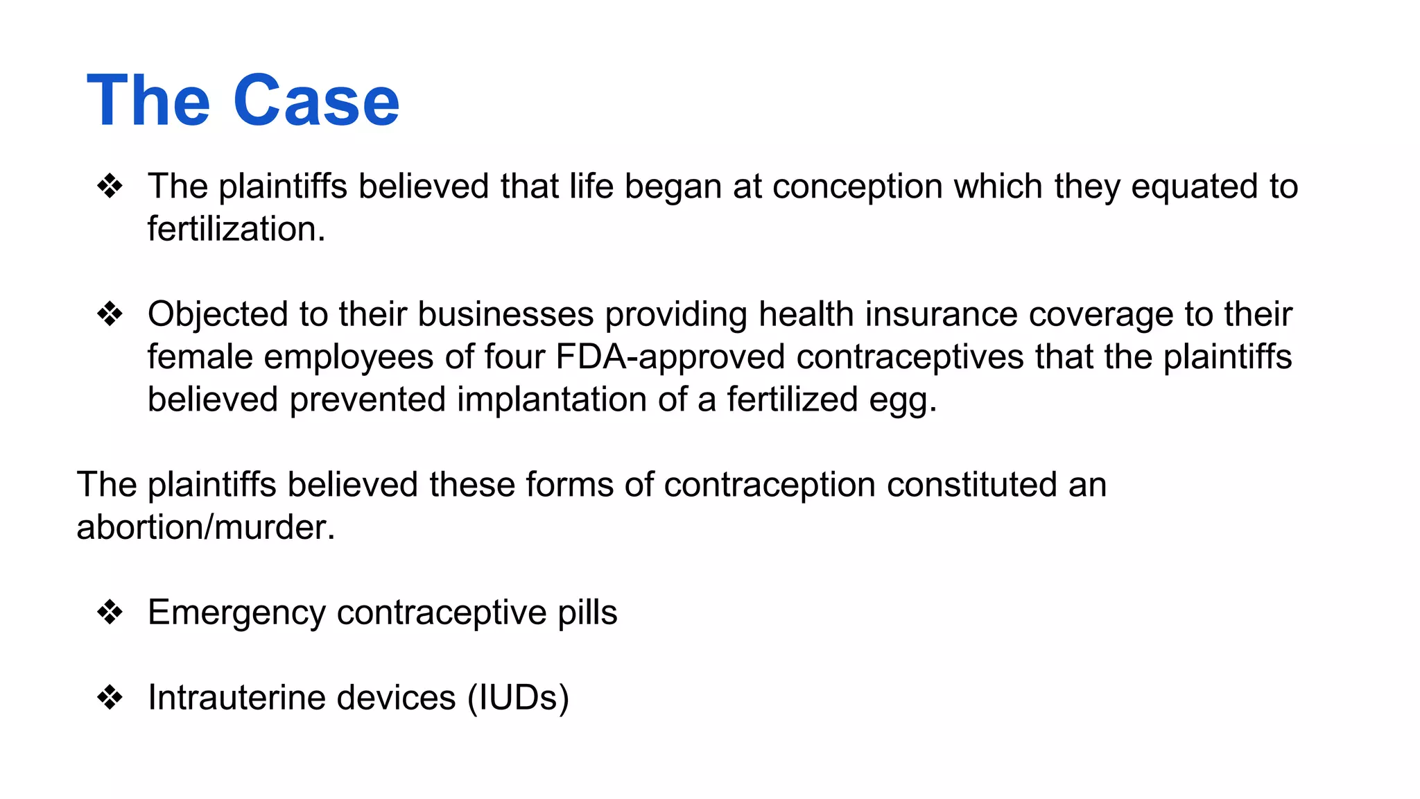 Burwell vs hobby lobby PPT