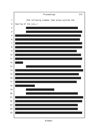 1
2
3
4
5
6
7
8
9
10
11
12
13
14
15
16
17
18
19
20
21
22
23
24
25
Proceedings
Sidebar
215
(The following sidebar took place outside the
hearing of the jury.)
 