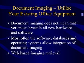 Document Imaging Technology: Increasing Business Productivity | PPT