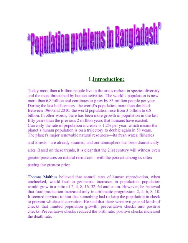 Population problem in india essay