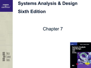 Systems Analysis & Design
Sixth Edition
Systems Analysis & Design
Sixth Edition
Chapter 7
 