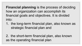 WHY IS FINANCIAL
PLANNING
IMPORTANT?
 