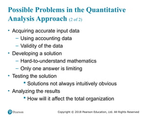 Comprehensive Introduction to Quantitative Analysis for Management | PPTX