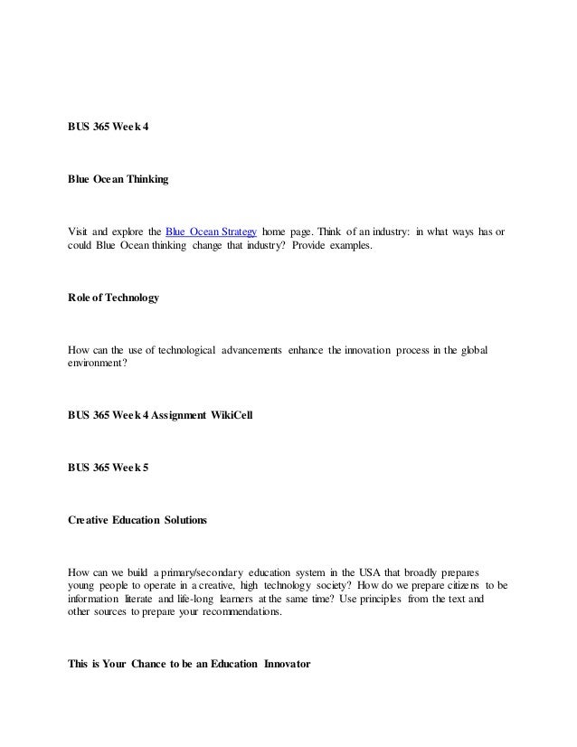 Essay on bus 365 creativity and innovation 02 picture