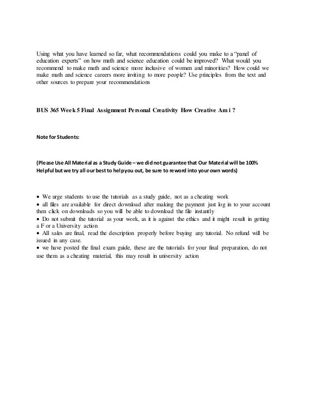 Essay on bus 365 creativity and innovation 07 image