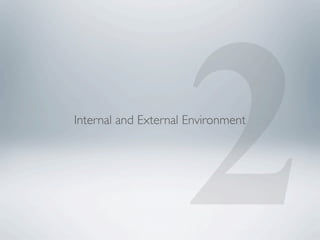 2
Internal and External Environment
 