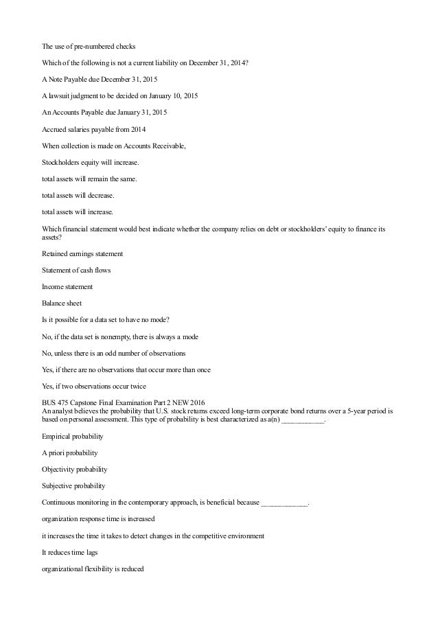 Essay about bus475 final exam part 2 2016 picture