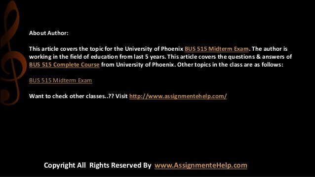 Essay on bus 515 midterm exam assignment 04 image