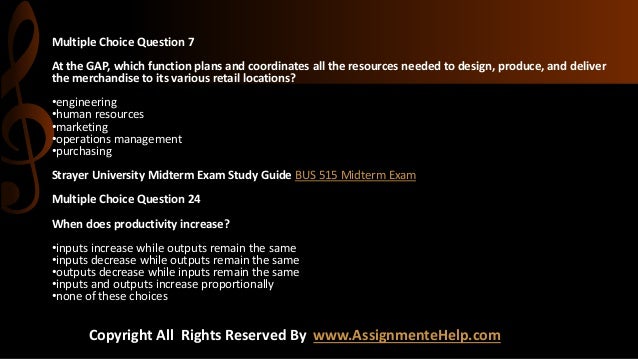 Essay on bus 515 midterm exam assignment picture