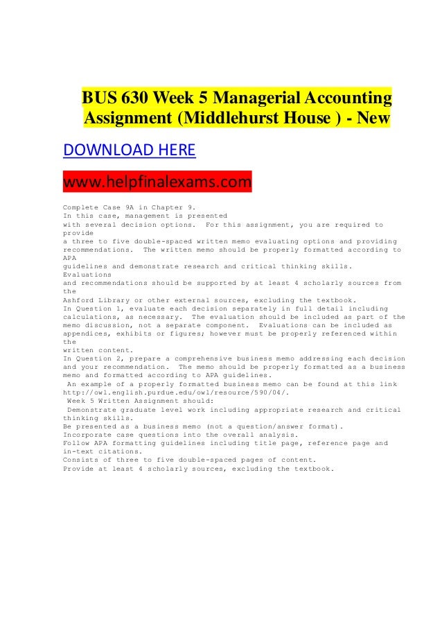 Bus 630 week 3 essay examples 06 picture