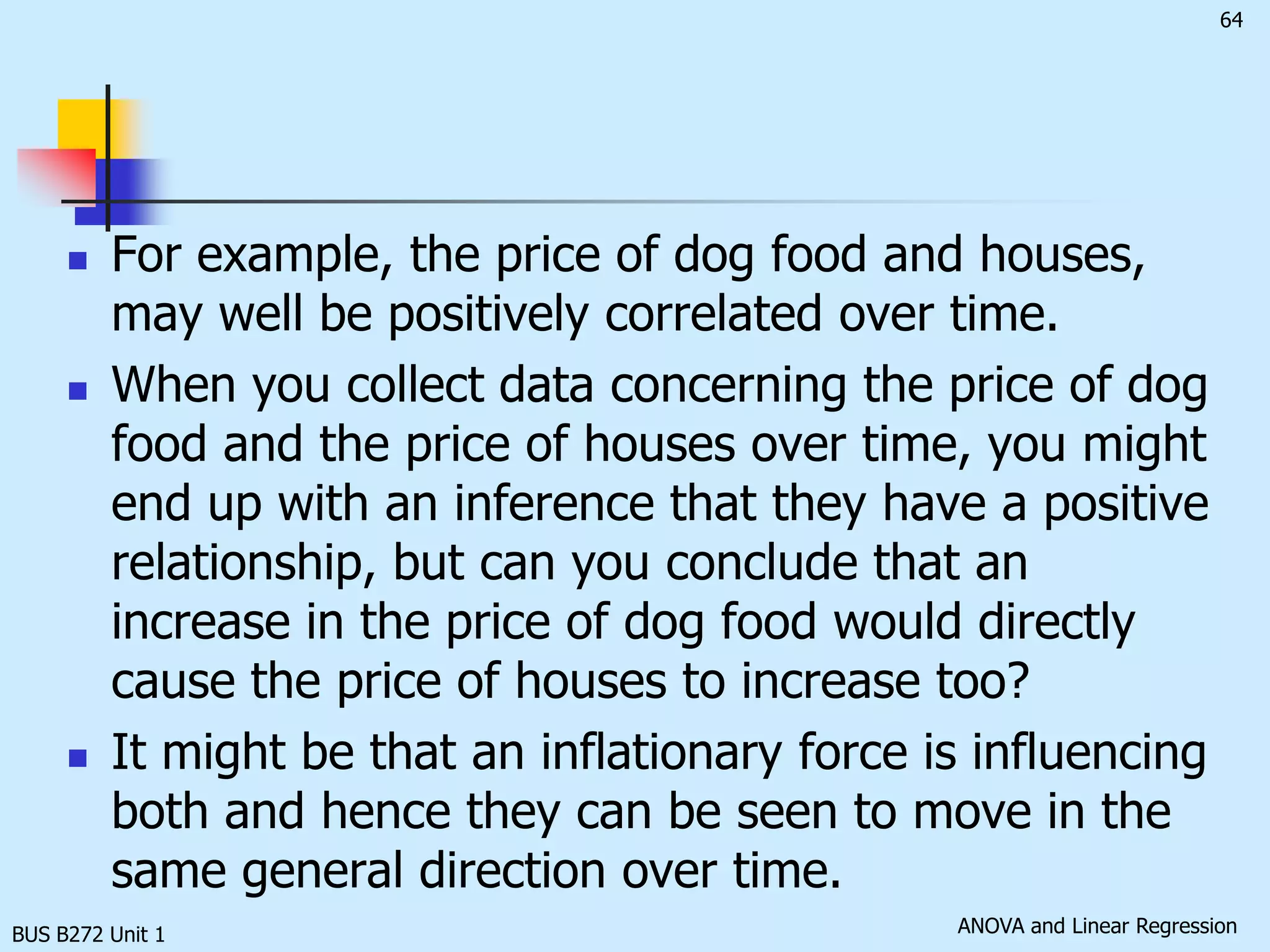 BUS B272 Unit 1Example 1 : Equation for the Sample 	Regression LineYi = 1636.415 +1.487Xi