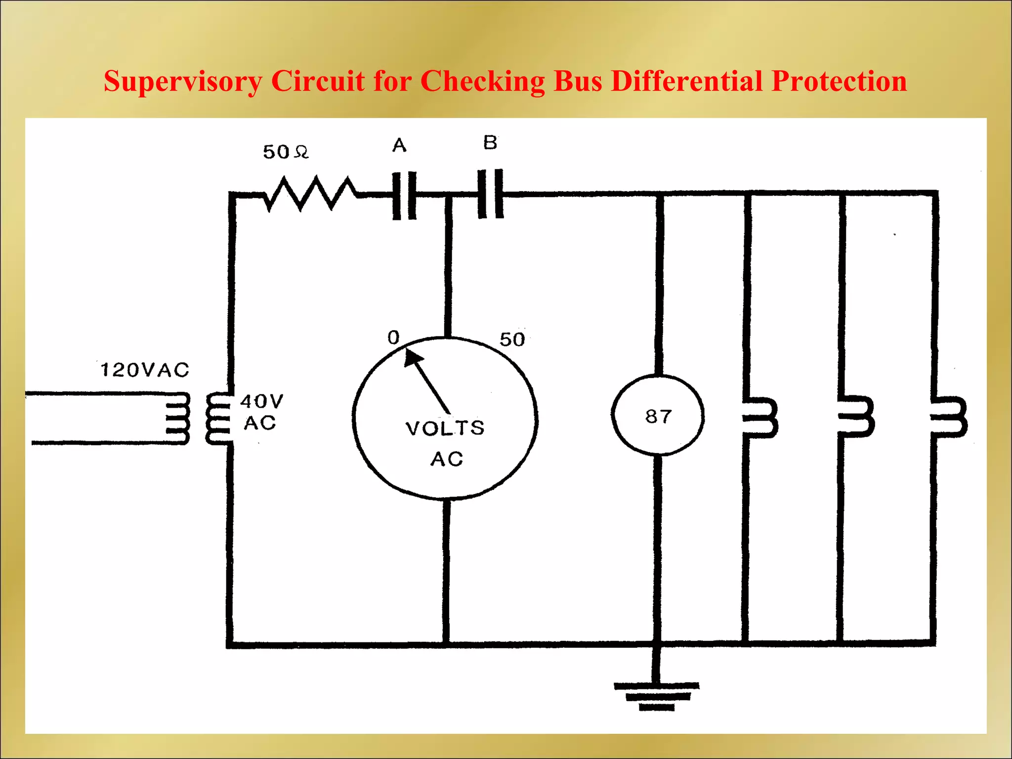 Supervisory Circuit for Checking Bus Differential Protection
 